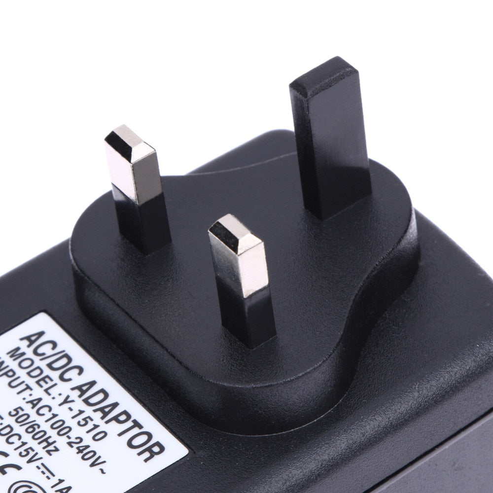 DC15V 1A Adapter AC 100V-240V to DC 15V Converter Power Supply Adapter 5.5*2.5 mm Power Supply Adapter AU/EU/UK/US Plug - ebowsos
