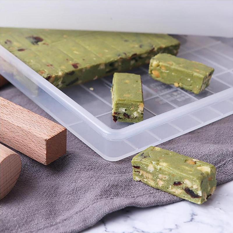 DIY Handmade Nougat Tray Mold Set Cutting Rolling Pin Baking Candy Tools - ebowsos