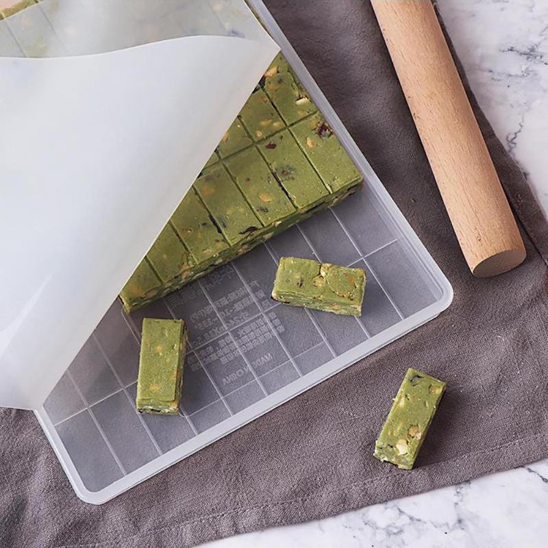 DIY Handmade Nougat Tray Mold Set Cutting Rolling Pin Baking Candy Tools - ebowsos