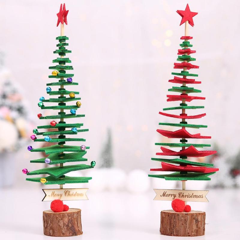 DIY Non-woven Fabric Christmas Tree Material Package Kits Xmas Tree Decor - ebowsos