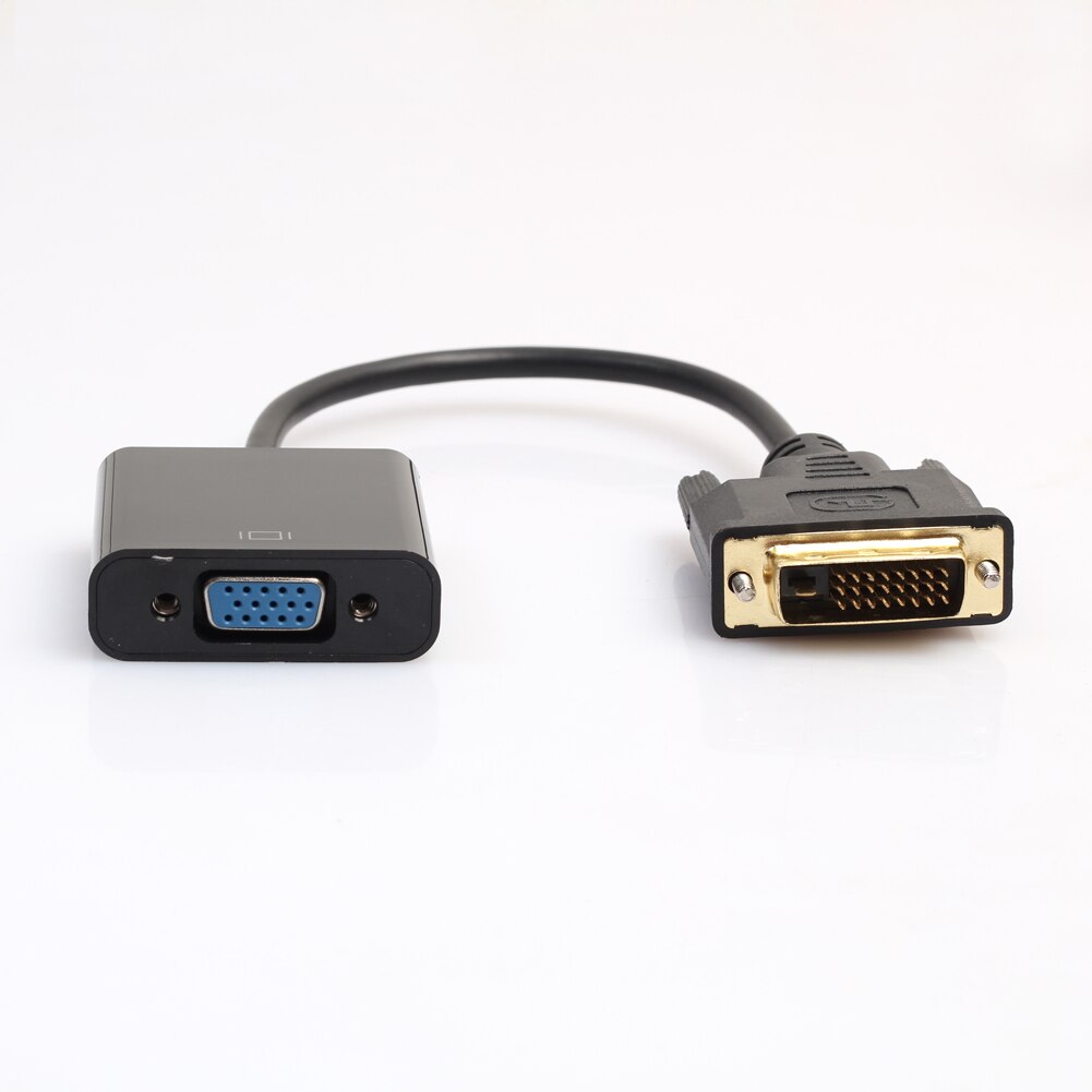 DVI-D to VGA HDTV Converter Monitor Cable 1080P DVI-D 24+1 to VGA HDTV Monitor Cable Adapter Converter for PC Display Card - ebowsos