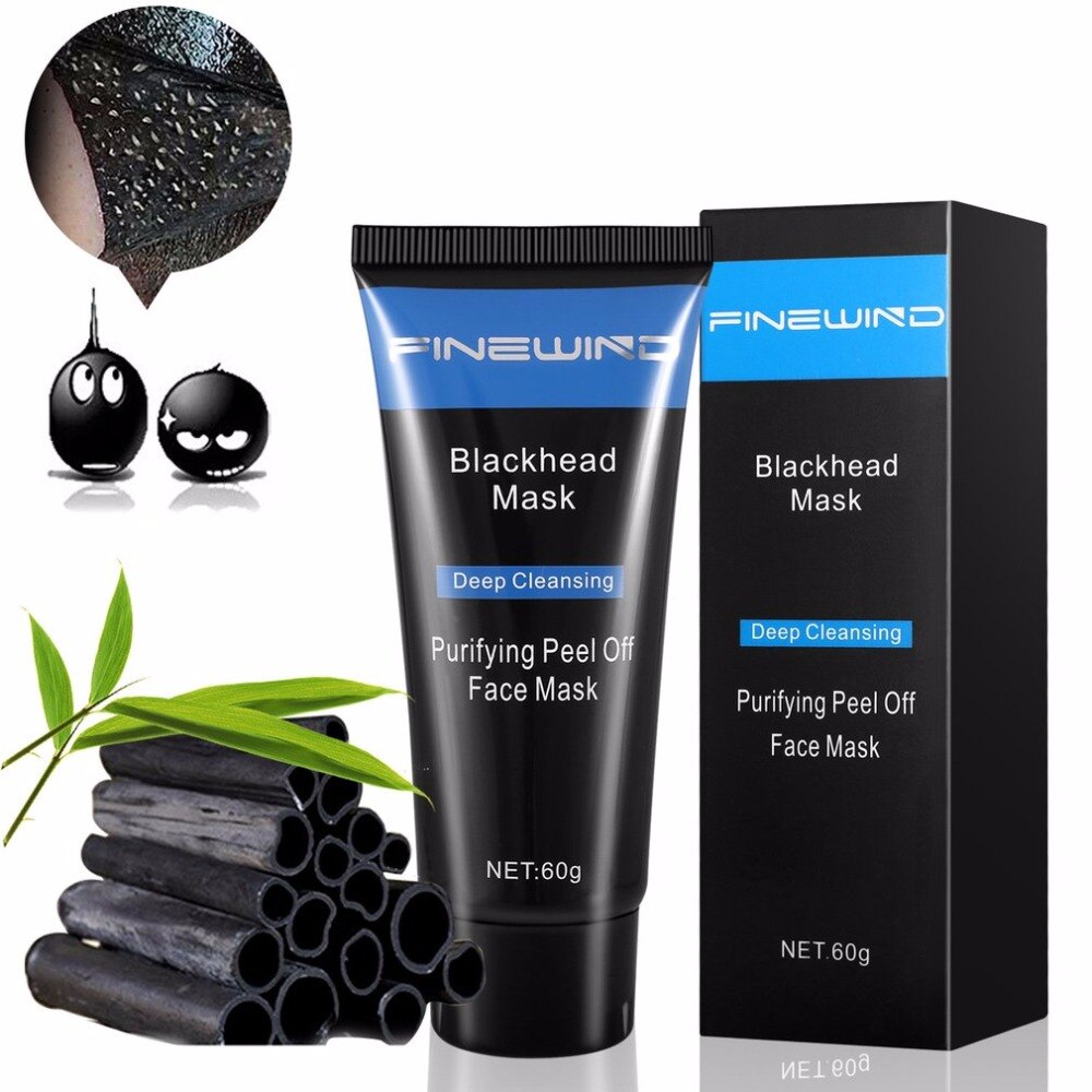Deep Cleansing Blackhead Remover Mask Purifying Peel Off Acne Removal Black Mud Smooth Face Mask Shrink Pore Cleaner Mask - ebowsos
