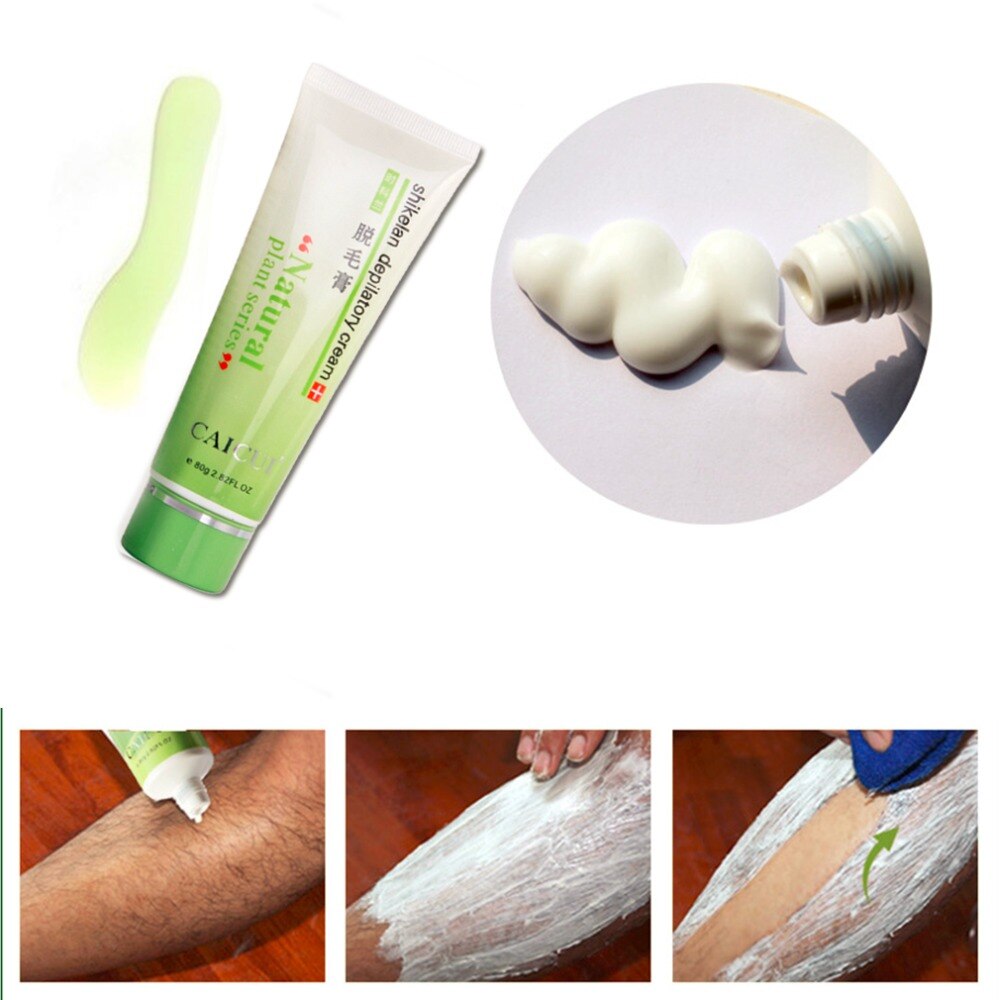 Depilatory Cream Armpit Leg Hair Removal Cream Body Hair Anti-Allergy Painless Depilatory Cream Natural Plants Extract Women/Men - ebowsos