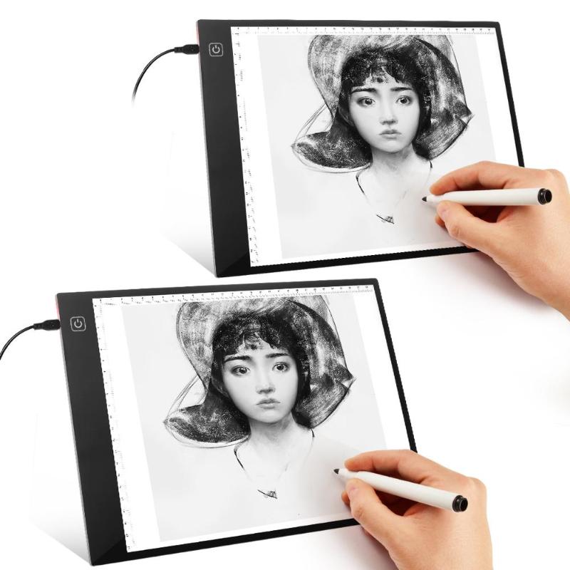 Led Graph Tablet Digital A4 LED Graphic Tablet Display Panel Luminous Stencil Graphic ...