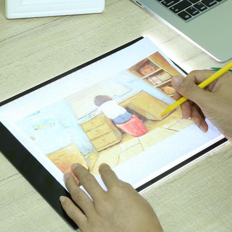 Digital A4 LED Graphic Tablet for Drawing Sign Display Panel Luminous Board Display LED Copy Pad Box - ebowsos