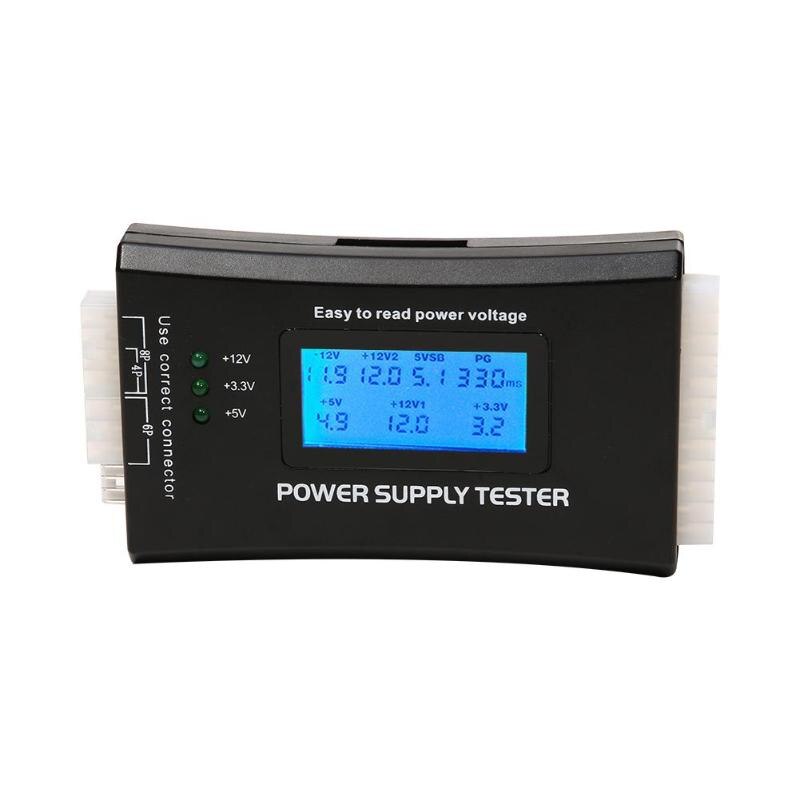 Digital LCD Display PC Computer 20/24 Pin Power Supply Tester Check Quick Bank Supply Power Measuring Diagnostic Tester Tools - ebowsos