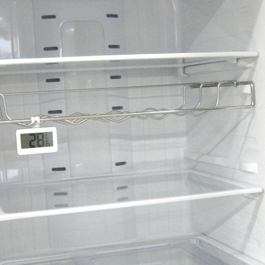 Digital LCD Room Thermometer Indoor Outdoor Temperature Meter W/Magnet Hook for Home Office Kitchen Refrigerator Thermometer - ebowsos