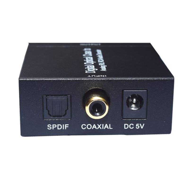 Digital Optical Coax Converter to Analog R/L RCA Audio Decoder Digital to Analog Support Dolby DTS D2A 24-Bit SPDIF - ebowsos