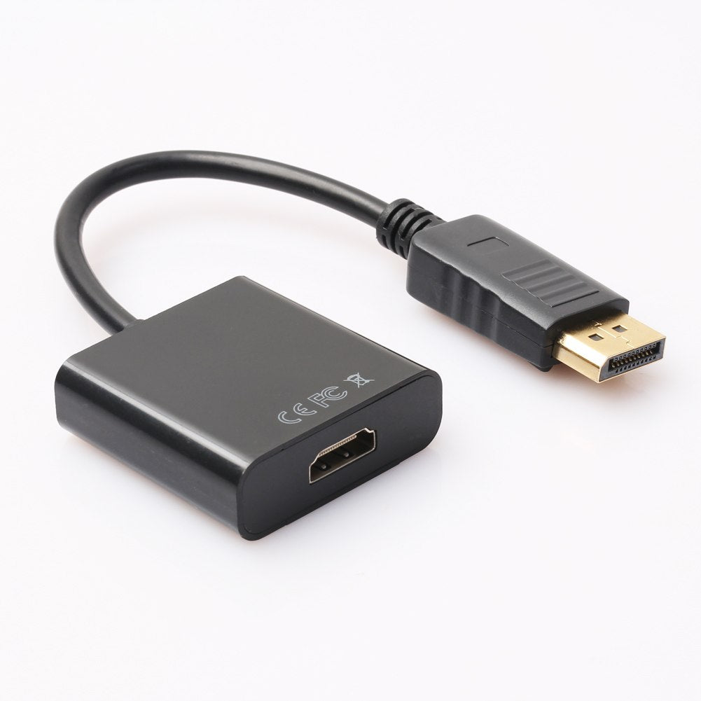 Display Port DP Male to HDMI Female Adapter Cable Converter 8 Inches Length Connector for Dell for HP for PC /Graphics Card - ebowsos