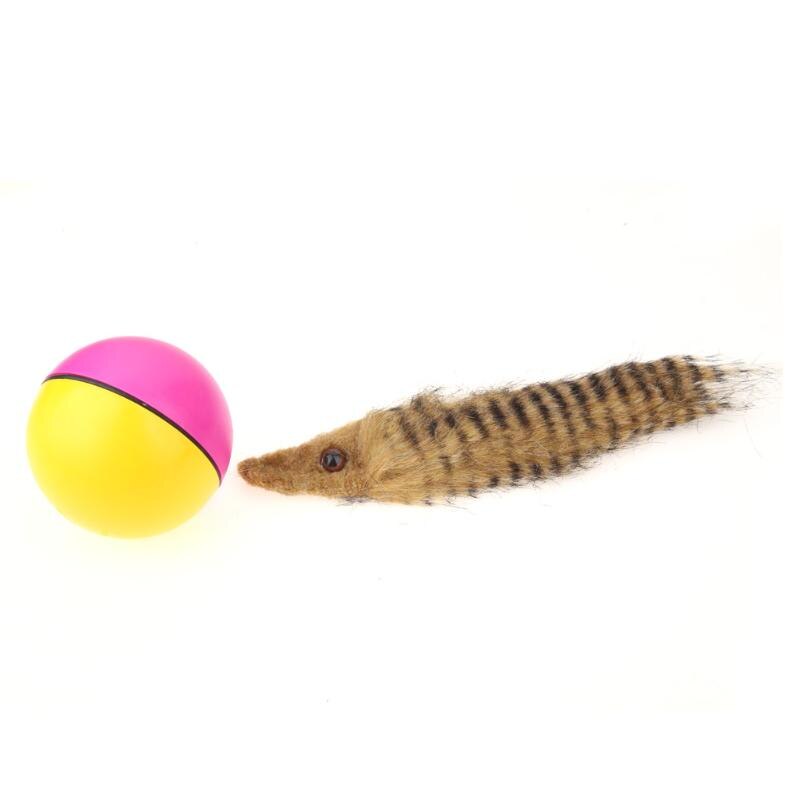 Dog Cat Beaver Weasel Puppy Rolling Play Random Alive New Pet Toy Jump Ball - ebowsos