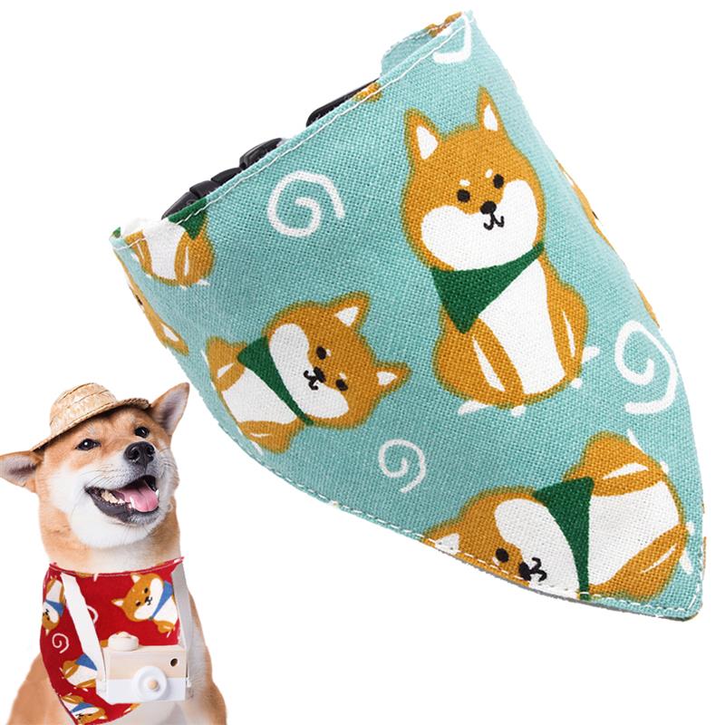 Doggy Printed Handsome Adjustable Puppy Triangular Bandana Pet Dog Cat Tie Collar Pet Dog Scarf Collars Pet Accessories-ebowsos