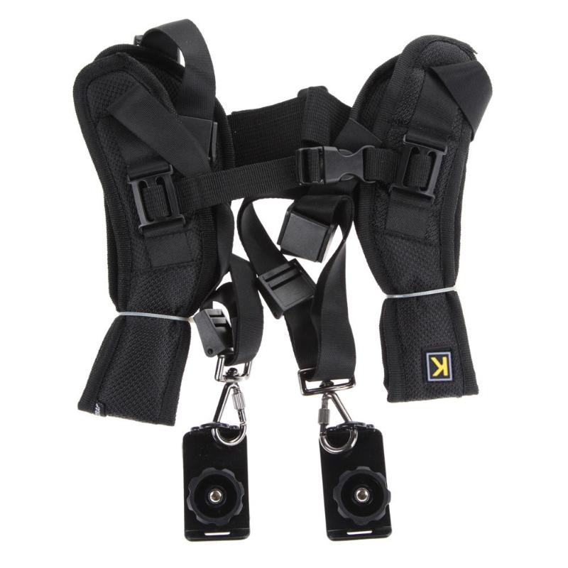 Double Camera Strap for Two Cameras Quick Rapid Double Dual Shoulder ...