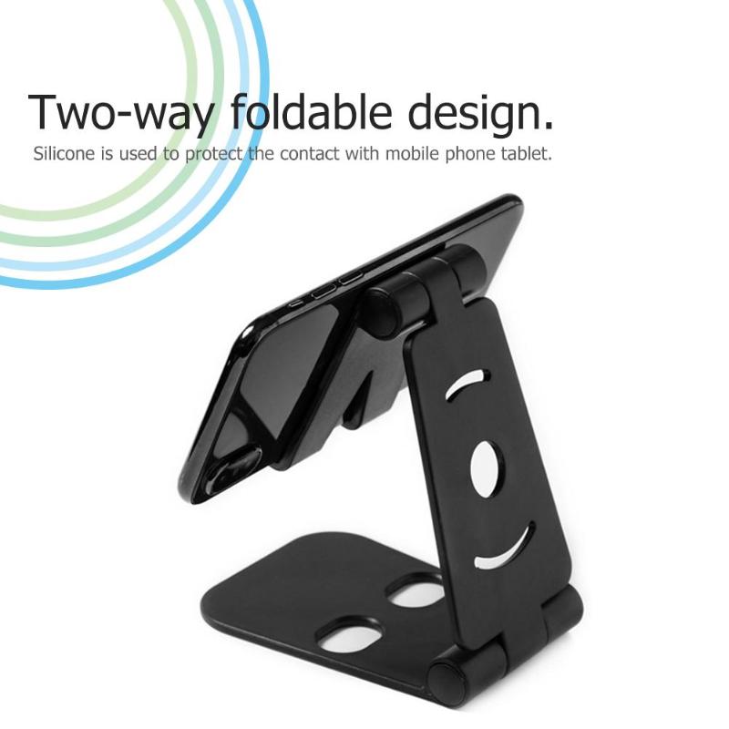 Double-Folded Metal Multi-Angle Mobile Phone Stand Desk Holder Tablet Stand Adjustment Support Bracket High Quality Mount - ebowsos