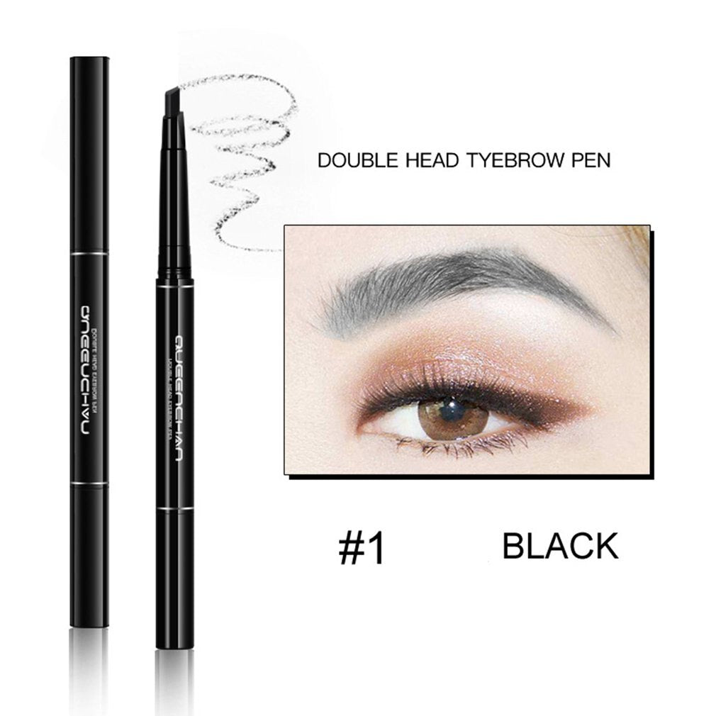 Double-Headed Eyebrow Pencil Automatically Rotates Eyebrow Pencil Naturally Long-Lasting Waterproof Is Not Blooming - ebowsos