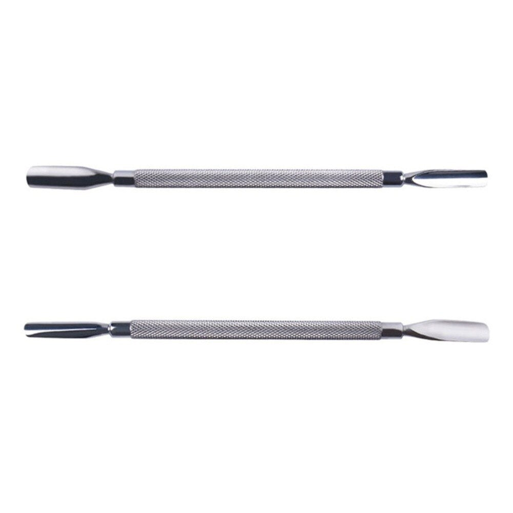 Double headed Stainless Steel Cuticle Pusher Remover Finger Dead Skin Push Nail Care Nail Art Tool - ebowsos