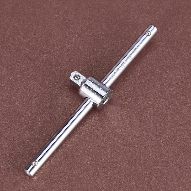 Driver Socket Wrench Extension Sliding Bar T-handle Spanner Connector Rail - ebowsos