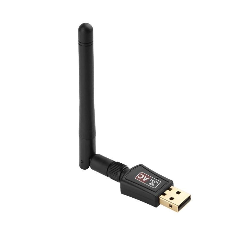 Dual Band 802.11ac USB Wireless WiFi 5Ghz 2.4Ghz 433Mpbs Signal Reciever Transmitter Adapter Network Card for Laptop PC - ebowsos
