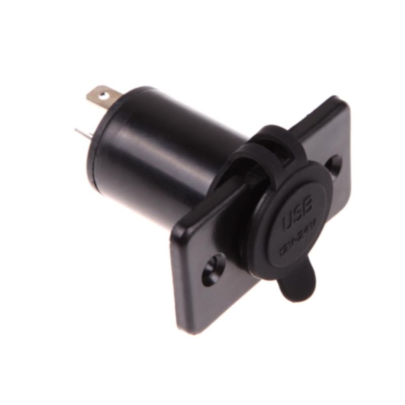 Dual USB Charger Socket Waterproof Outlet 3.1 amp Panel Mount Motorcycle Car Charger Car Cigarette Lighter Socket Splitter New - ebowsos