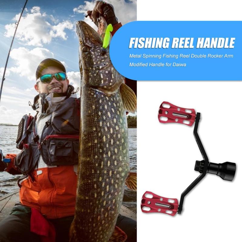 Durable Fishing Reels Multi-function Metal Spinning Fishing Reel Double Knob Rocker Arm Handle Fishing Gear for Daiwa-ebowsos