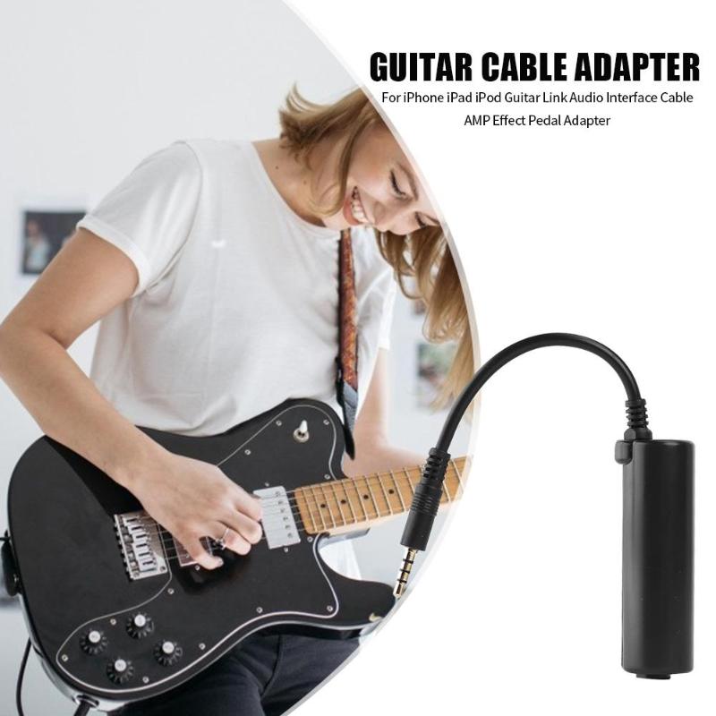 Durable Guitar Cable Adapter Multi-function Guitar Link Audio Interface Cable Amplifier Effect Pedal Converter for iPhone-ebowsos
