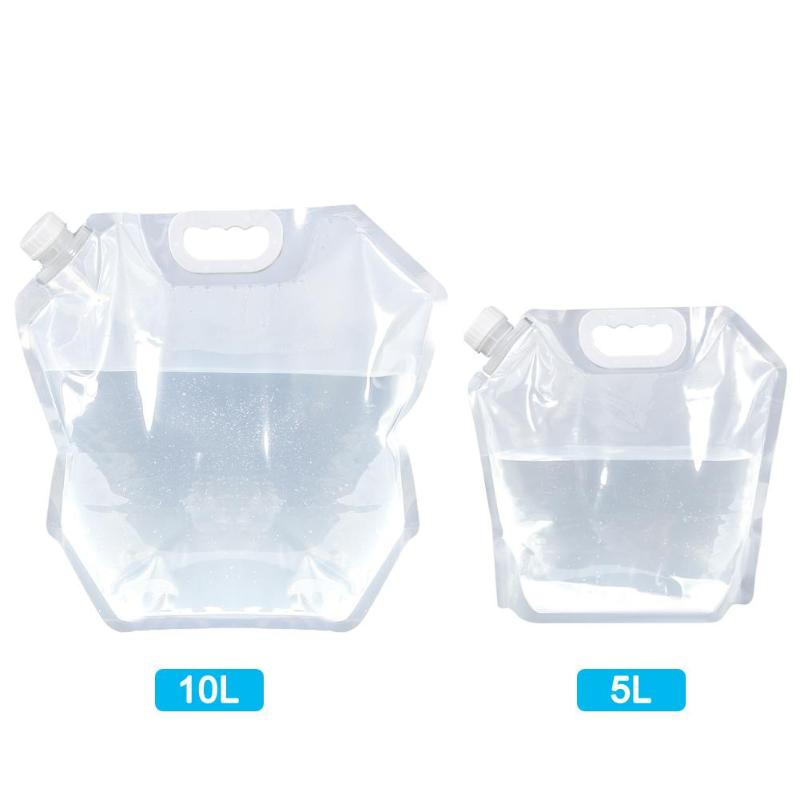 Durable Water Bags Delicate Design 4pcs Folding Water Storage Container Portable Outdoor Camping Water Carrier Bags-ebowsos