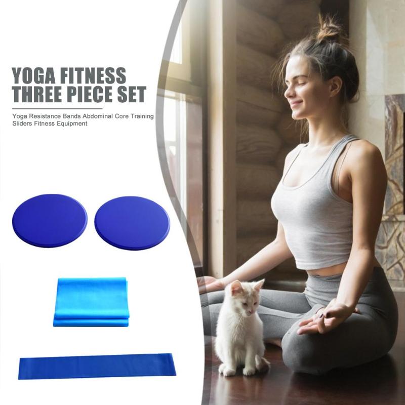 Durable Yoga Belts Multi-function Resistance Bands Abdominal Core Training Gliding Discs for Yoga Fitness Exercise-ebowsos