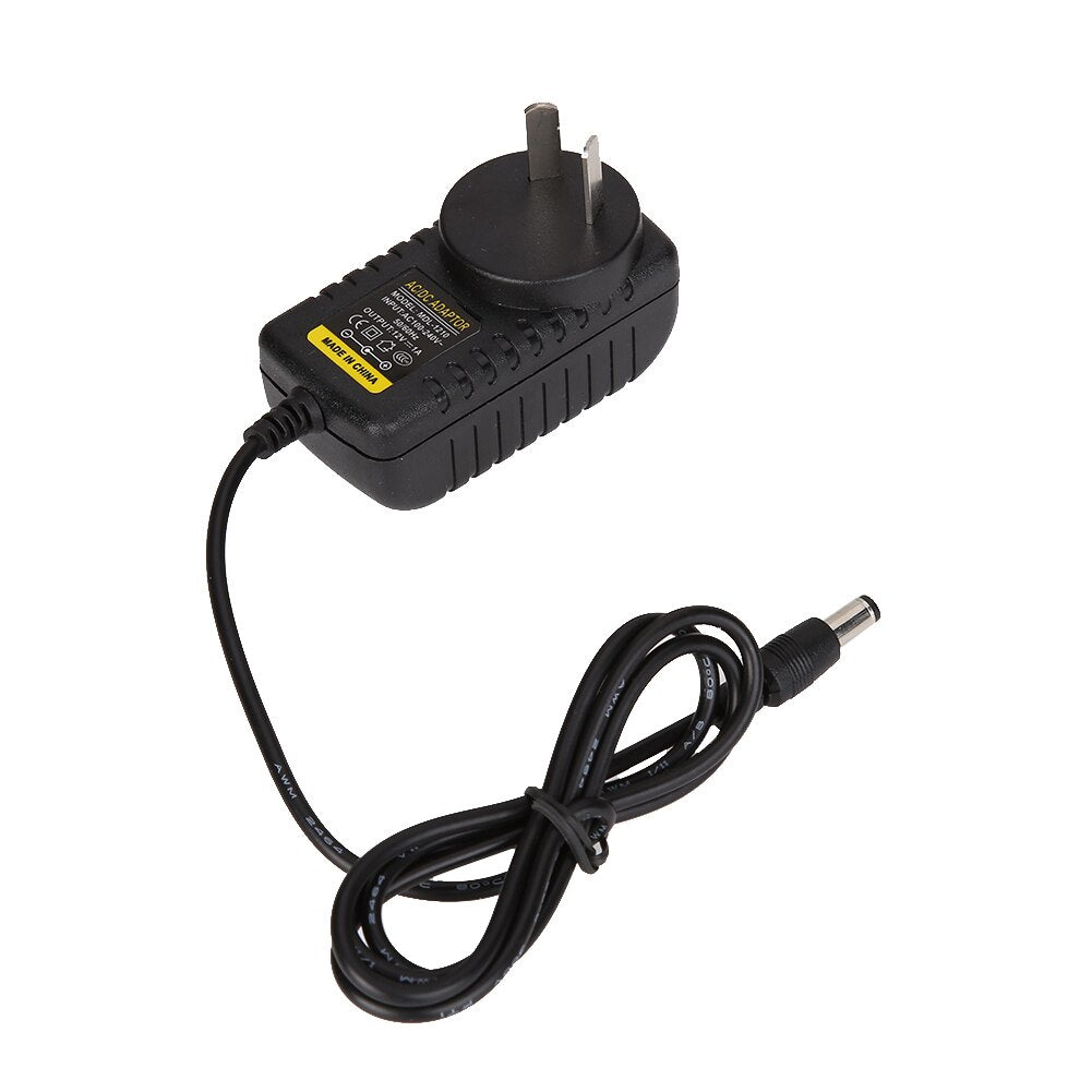 EU UK US Plug Standard AC to DC 5.5mmx2.1mm 5.5mmx2.5mm AC 110-240V 50/60Hz Input 12V 1A Output Switching Power Supply Adapter - ebowsos