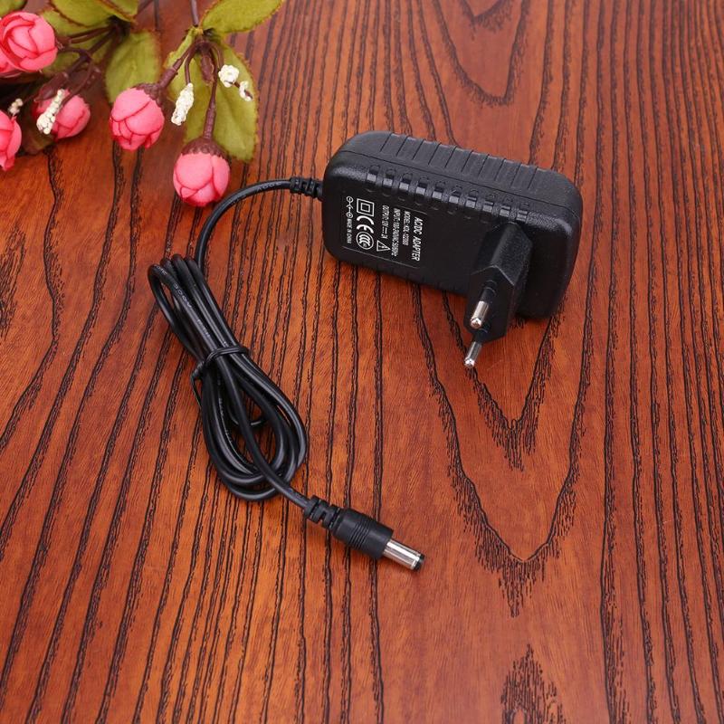 EU/US Plug 12V 2A Power Adapter, 1.2m Wire 100-240V to DC 12V 2A Power Supply for Security Monitoring Devices - ebowsos