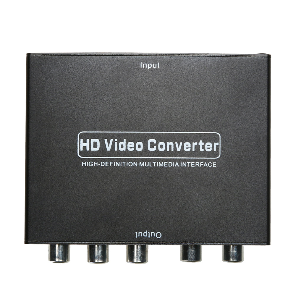 EU/US/UK Plug HDMI to 5RCA RGB Component YPbPr Video +R/L Audio Adapter Converter HD TV Audio Adapter Converter - ebowsos