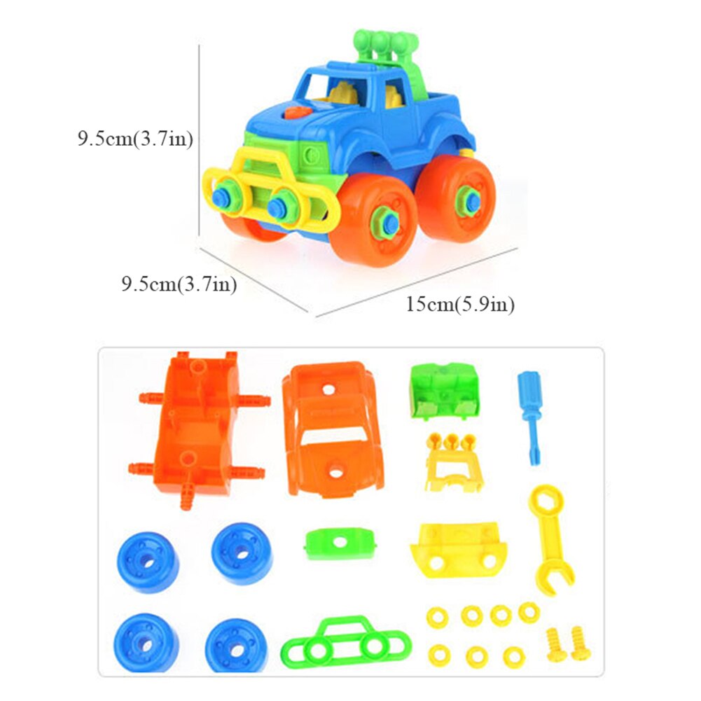 Early Learning Education DIY Block Screw Nut Group Installed Plastic 3D Assemble Disassembly Multi Motorcycle Style Toy for Kid-ebowsos