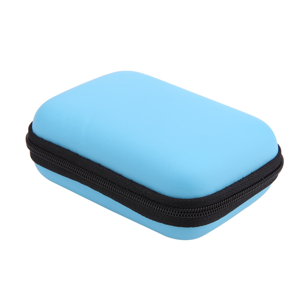 Earphone Holder Case Storage Carrying Hard Bag Box Case For Earphone Headphone Accessories Earbuds memory Card USB Cable New - ebowsos