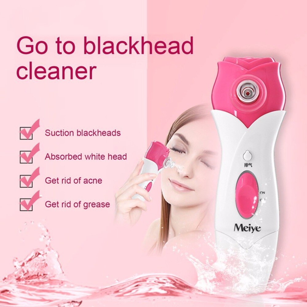 Electric Blackhead Remover Facial Pore Cleanser Dirt Pimple Remover Facial Skin Care Device Battery Powered Vacuum Beauty Tool - ebowsos