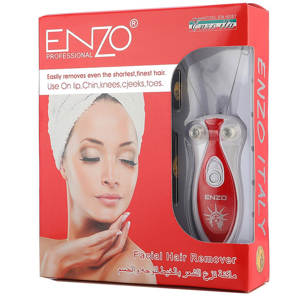 Electric Eyebrow Trimmer Scissors Portable Facial Hair REMOVE Body Shaver Face Care Apparatus for Women with LED - ebowsos