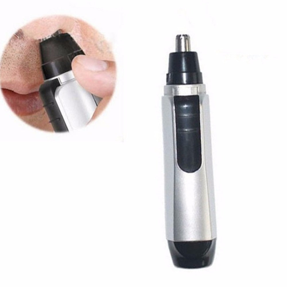 Electric Nose Hair Trimmer Nose Clipper Battery Powered Razor Ear Hair Removal Shaving Razor for Men cleaner kit - ebowsos