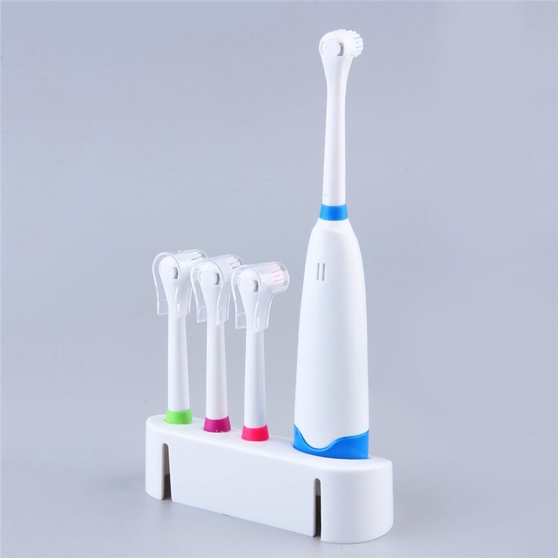 Electric Toothbrush Set Oral Care Toothbrush Replacement With 4 Toothbrush Heads Home Traval Durable Teeth Brush - ebowsos