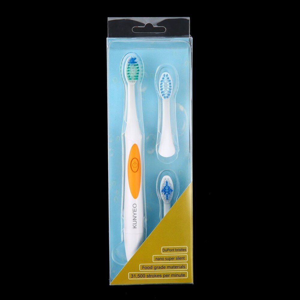 Electric Toothbrush Ultrasonic Eectric Tooth Brush Sonic Toothbrush Adults 3pcs Different Type Heads Nano Extra Soft - ebowsos
