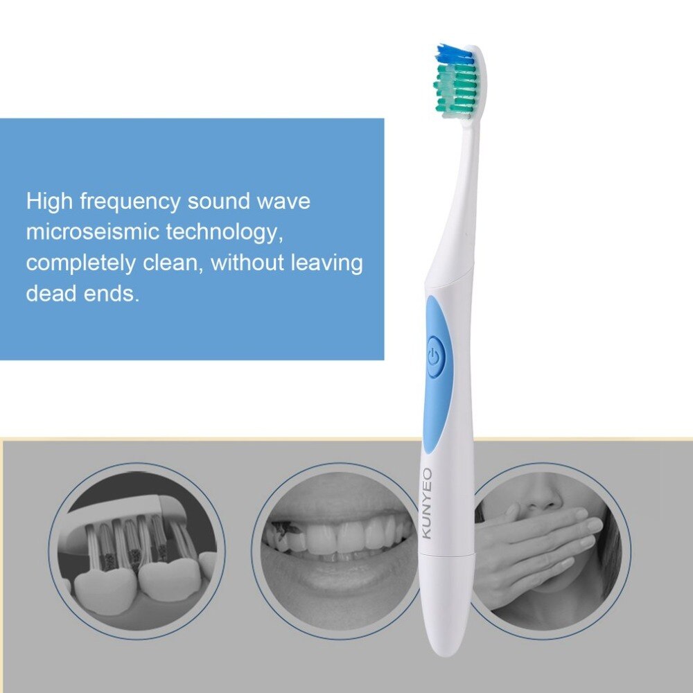 Electric Toothbrush Ultrasonic Eectric Tooth Brush Sonic Toothbrush Adults 3pcs Different Type Heads Nano Extra Soft - ebowsos
