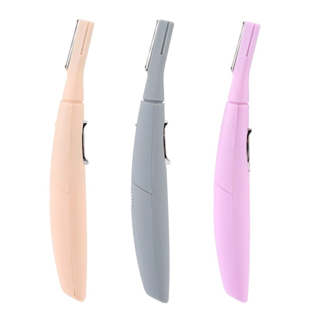 Electric Trimmer Scissors Facial Hair Body Underarm Bikini Shaver Face Care Apparatus for Women Battery-Operated Hair Remove - ebowsos