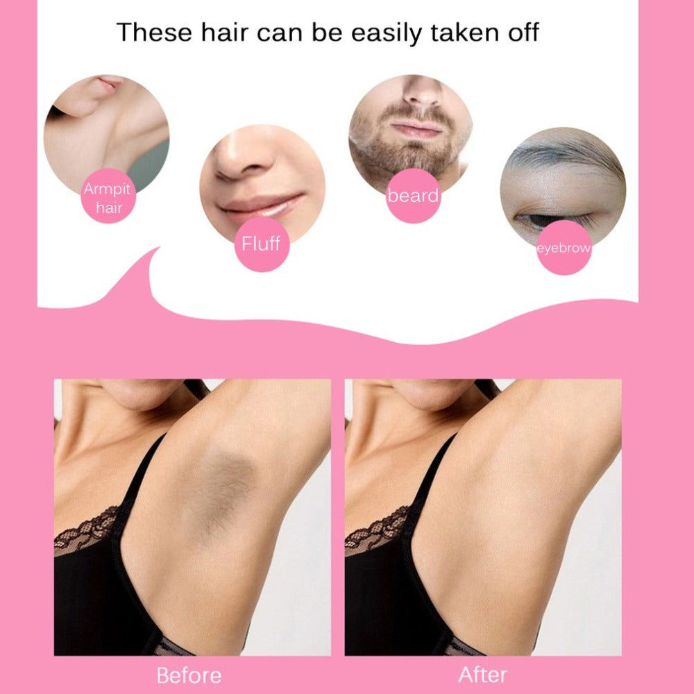 Electric Trimmer Scissors Facial Hair Body Underarm Bikini Shaver Face Care Apparatus for Women Battery-Operated Hair Remove - ebowsos