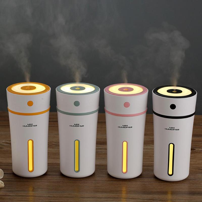 Electric Ultrasonic Air Humidifier Essential Oil Diffuser LED Lights Aromatherapy USB Humidifier Car Aroma Diffuser Hot Sale - ebowsos