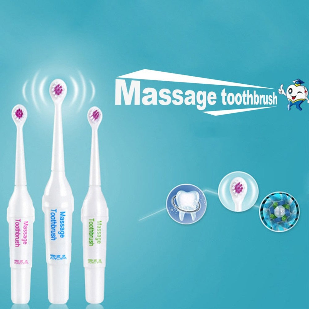 Electric Ultrasonic Massage Toothbrush Waterproof Oral Product Soft Brushing Whitening Tooth Brushes For Children Adult Family - ebowsos