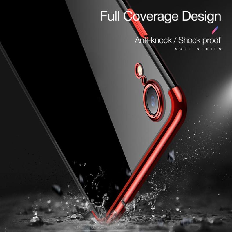 Electroplated Soft TPU Phone Case Shockproof Protective Case Back Cover Shell Frame for iPhone XR XS XS Max High Quality Cover - ebowsos