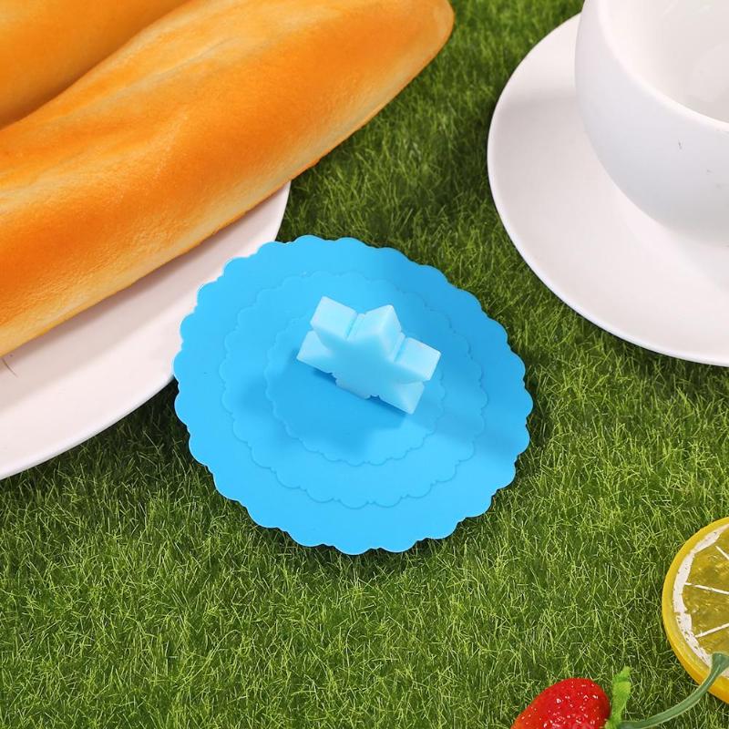 Environment-Friendly Creative Cartoon Non-slip Silica Gel Longer Service Life Flexibility Cup Cap Sealed Leakproof Lid - ebowsos
