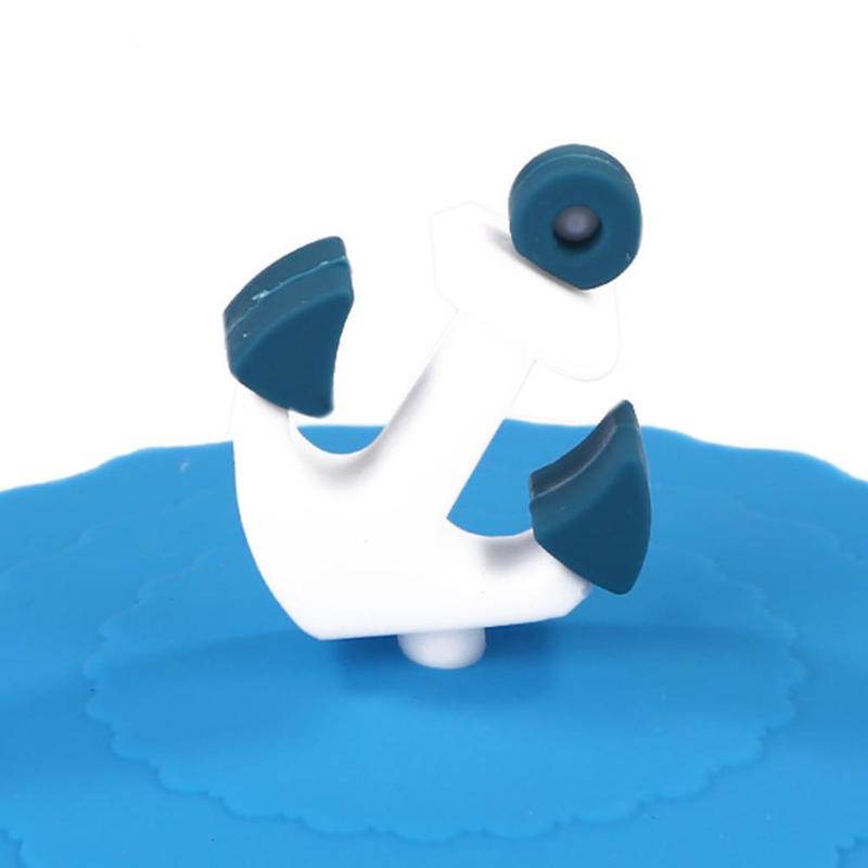 Environment-Friendly Creative Cartoon Non-slip Silica Gel Longer Service Life Flexibility Cup Cap Sealed Leakproof Lid - ebowsos