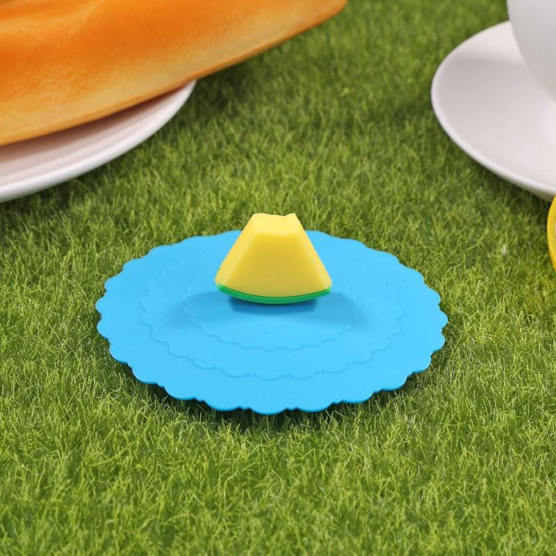 Environment-Friendly Creative Cartoon Non-slip Silica Gel Longer Service Life Flexibility Cup Cap Sealed Leakproof Lid - ebowsos