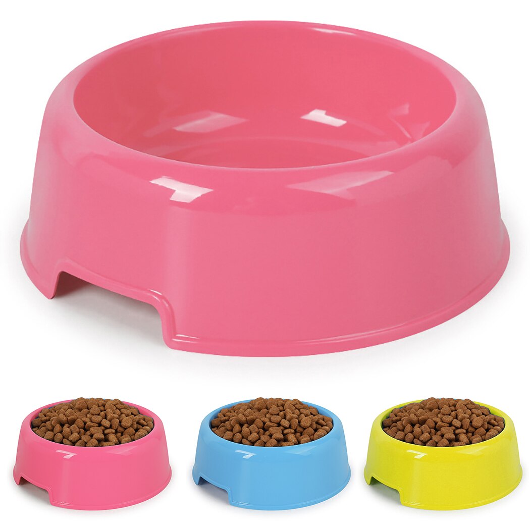 Environmentally Friendly And Non-Toxic Pet Bowls Candy-Colored Lightweight Plastic Single Bowl Small Dog Pet Bowl Pet Supplies-ebowsos
