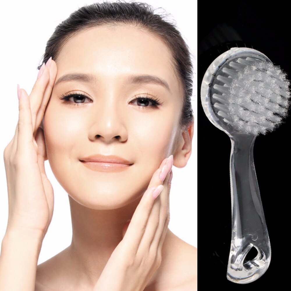 Exfoliating Facial Brush Face Care Cleaning Wash Cap Soft Bristle Brush Scrub Plastic Non-electric Facial Makeup Cleansing Brush - ebowsos