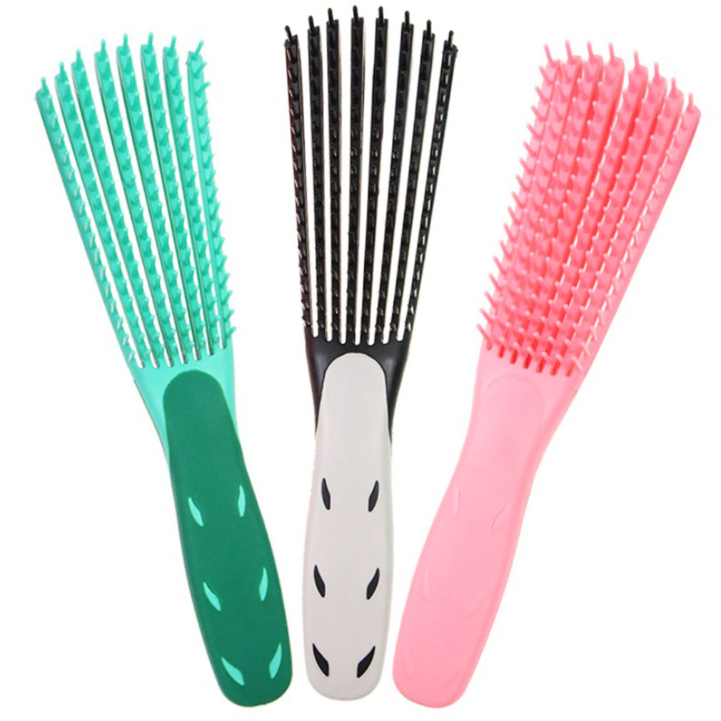 Explosion Plastic Europe And America Massage Essential Oil Octopus Straight Hair Tt Curly Hair Rib Ribs Comb - ebowsos