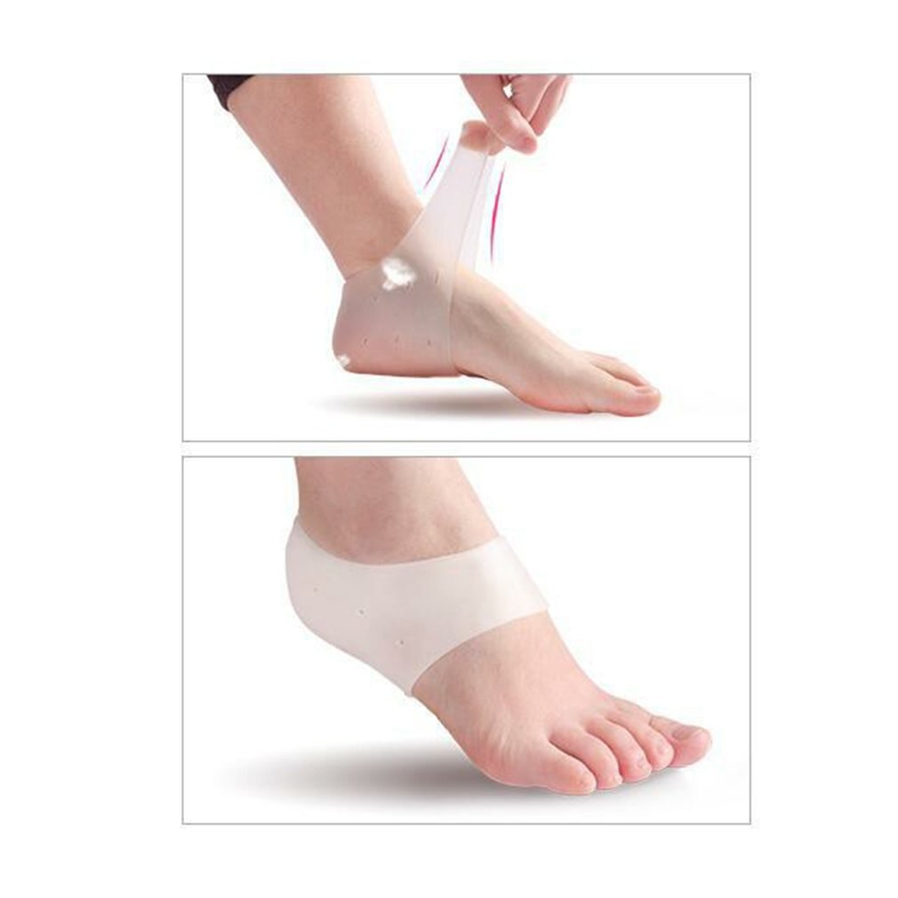 Exquisitely Designed Duralbe Silicone Heel Cover Breathable Moisturizing Gel Heel Anti-cracking Socks Heel - ebowsos