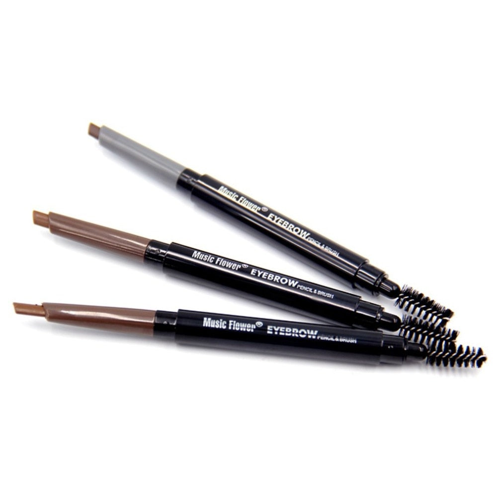 Extra Long Excellence Eyebrow Eye Liner Pencil Brown or Black With Sharpener Lid Facial Cosmetic Make Up Beauty Pencil - ebowsos